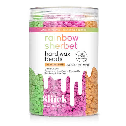 Cera Sliick Rainbow Sherbet Hard Wax Beads Lime Raspberry Tangerine 425 Gr